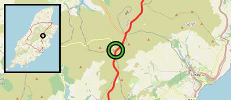 carte montrant l'emplacement de Brandywell sur le parcours de Mountain Course